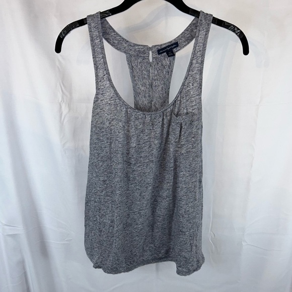 American Eagle Tank Top Racerback Pullover Crewneck Shirt Vertical Back Buttons - Picture 2 of 9
